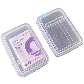 INS Прозрачный пластиковый ящик для хранения 3-дюймовых фотокарточек, Маленький ящик для хранения карточек, Настольный органайзер, Коробка для классификации, Канцелярские принадлежности