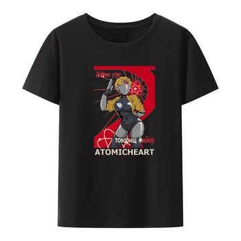 Atomic Heart Hot Game, Роботы СССР, графическая футболка в стиле панк-стрелялки, Удобный принт, хипстерская уличная мода, юмористические топы