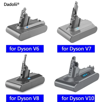 Dadolii для Dyson V6 V7 V8 V10 Серии SV12 DC62 SV11 SV10 Ручной Пылесос Запасная батарея Сменная батарея для Dyson