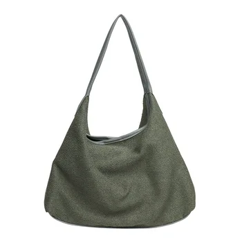 винтажная шерстяная сумка подмышками, повседневная шерстяная сумка ins, сумка для матери, сетчатая красная модная сумка через плечо