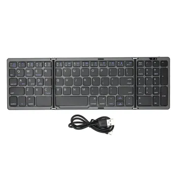 Складная Bluetooth-клавиатура 81 клавиша Bluetooth-клавиатура карманного размера с цифровой клавишей для планшета