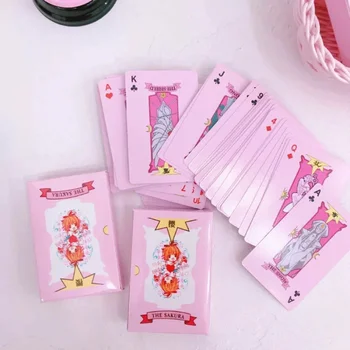 54 шт./компл. аниме Cardcaptor Sakura Покерные карты Игрушечный Cardcaptor Косплей Настольная игра с коробкой Коллекционный подарок