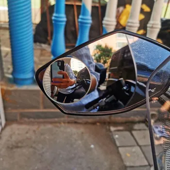Зеркало на руле в стиле ретро для мотоцикла, полноугольное складное Зеркало заднего вида на руле заднего вида для мотоцикла Kawasaki