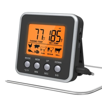 Таймер-термометр для приготовления конфет G6DA с подсветкой зонда из нержавеющей стали