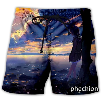 phechion, Новые мужские/женские повседневные шорты с 3D-принтом в стиле аниме, Модная уличная одежда, Мужские Свободные спортивные шорты A52