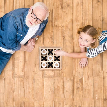X O Игровые блоки Деревянная интерактивная игрушка для родителей и детей Настольная игра-головоломка