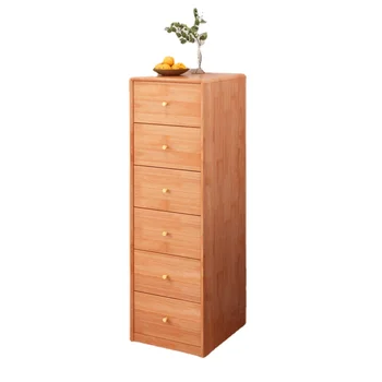Qf Комод из массива дерева, сэндвич-шкаф, Выдвижной боковой шкаф для хранения прокладок с выдвижными ящиками