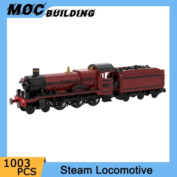 MOC City Train GWR Hall Class, паровоз, строительные блоки, модель железнодорожного грузового транспорта, Кирпичи 