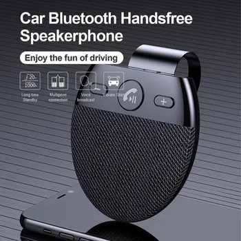 Автомобильный Bluetooth-плеер с голосовой активацией, Автомобильный музыкальный проигрыватель со стереозвуком высокой четкости, передатчик громкой связи для мобильного телефона, аудиоприемник
