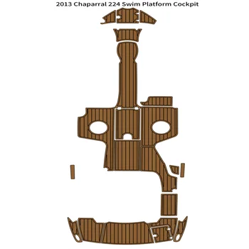 2013 Chaparral 224 Плавательная платформа Кокпит Коврик для лодочной палубы из вспененного EVA Тика