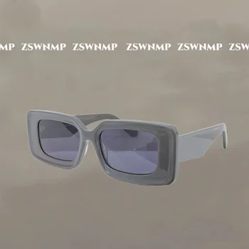 Новые модные высококачественные винтажные черные солнцезащитные очки в маленькой квадратной оправе в стиле ретро-панк, прямоугольные солнцезащитные очки, оттенки очков