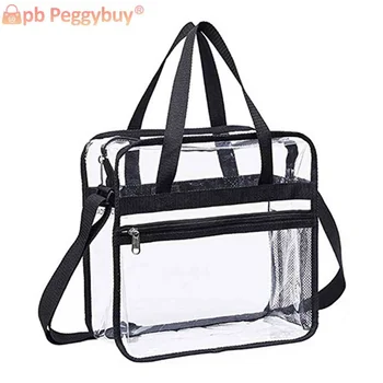 Женская прозрачная косметичка, водонепроницаемая сумка-органайзер из ПВХ, косметичка на молнии для женских дорожных принадлежностей