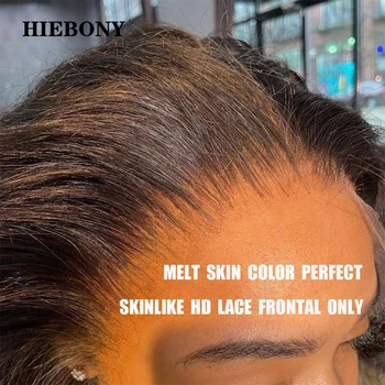 Объемная Волна 13x6 HD LACE Frontal Only SKINLIKE Real HD Lace 13x4 Lace Frontal Бразильские Волосы, Предварительно Выщипанные Для Женщин с Детскими Волосами