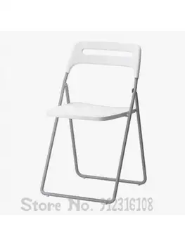 Складной стул Скандинавский Современный минималистичный Ресторанный стол и стул со спинкой, обеденный стул 2