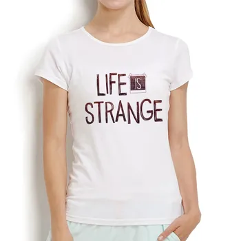 забавная футболка с логотипом life is strange, женская летняя новинка 2019, белая повседневная женская футболка с коротким рукавом и принтом высокой четкости