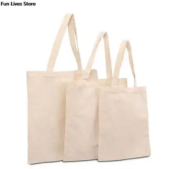 Пустая сумка через плечо, сделанная своими руками, Экологически чистые хлопчатобумажные сумки для свадебной вечеринки, холщовые сумки, Подарочная упаковка, кошелек, Многоразовая сумка для покупок