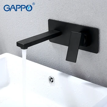 Смеситель для раковины GAPPO настенные смесители для ванной комнаты водопадный кран Хромированный черный смеситель для раковины torneira