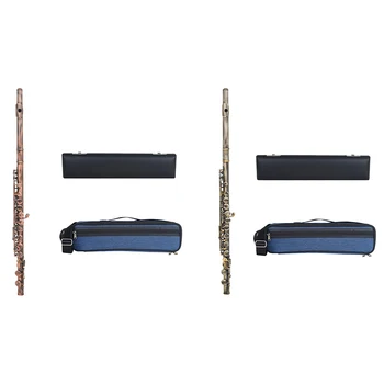 Качественная флейта SLADE с 16 отверстиями, Старинная Флейта с медным ключом, с ящиком для хранения, аксессуары, профессиональные деревянные духовые Музыкальные инструменты