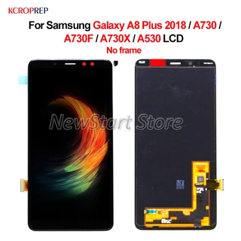 Без рамки Для Samsung Galaxy A8 Plus 2018 A730 ЖК-дисплей с сенсорным экраном в сборе 6,0 