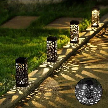 Светодиодные фонари на солнечной дорожке, наружный садовый светильник на солнечной энергии, Автоматическое светодиодное декоративное ландшафтное освещение для патио, двора и сада