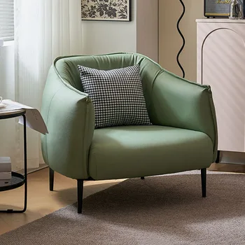 Роскошное кресло для макияжа Диван для отдыха В гостиной Современные кожаные удобные стулья скандинавского дизайна Напольные принадлежности Салоны внутренней мебели