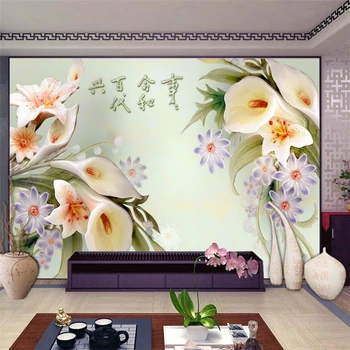 Трехмерные обои Beibehang -рельефная фреска 