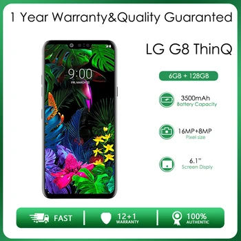 Оригинальный разблокированный смартфон LG G8 ThinQ с одной Sim-картой 6 ГБ оперативной памяти + 128 ГБ восьмиядерного процессора 16 МП 6,1 