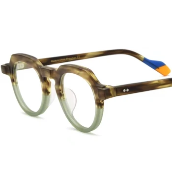 Очки для чтения Мужские Высококачественные Многоцветные Двухцветные Ацетатные Оправы Оптические Линзы Для Женщин Винтажные Модные Новые Модные Очки