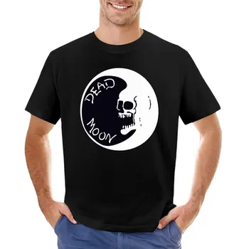Футболка Dead Moon, быстросохнущая футболка, винтажная одежда, футболки больших размеров, футболки для мужчин, хлопок