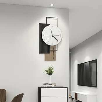 Большие настенные часы для гостиной, простые подвесные часы в современном стиле, Модное украшение для дома