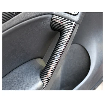 4шт автомобильных наклеек из ABS углеродного волокна, украшение подлокотника межкомнатной двери для Golf 6 MK6 2009-2013