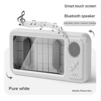 Беспроводной Динамик Bluetooth Телефонная коробка для ванной Комнаты Настенный Домашний телевизор Держатель мобильного телефона Розовый