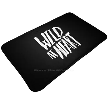Wild At Heart X Черно-Белый 3D Коврик для дома Rug Carpet Коврик для ног Bw Черно-Белая Типография Wild At Heart Love