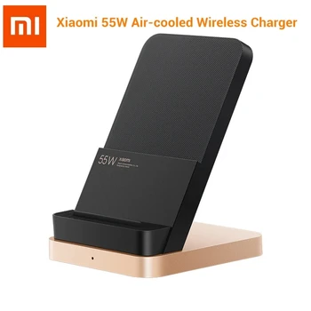 Оригинальное беспроводное зарядное устройство Xiaomi мощностью 55 Вт, подставка для быстрой зарядки, держатель док-станции для телефонов Redmi Note 10 Pro, Mi 10 11 Pro