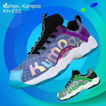 Оригинальные мужские и женские кроссовки для бадминтона kumpoo, дышащие высокоэластичные нескользящие спортивные кроссовки 2021 E53