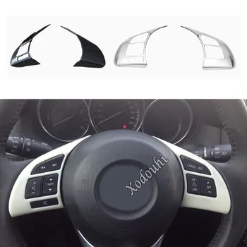 Для Mazda CX-5 CX5 2012 2013 2014 2015 2016 Автомобильный детектор, ручка для укладки, ABS Пластик, руль, Комплект для отделки интерьера, Рамка лампы
