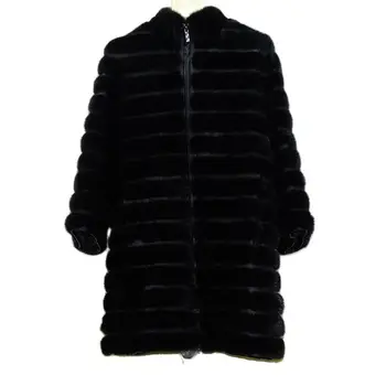 Новый бренд lady leather норковая шуба, толстая шуба, зимнее пальто, натуральная черная женская одежда из натуральной кожи и норки, модная идеальная