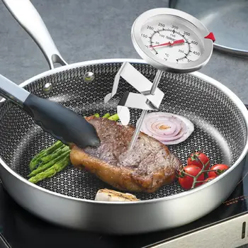 Масляный термометр Высокоточный Термостойкий Ручной Термометр для мяса, кондитерских изделий, жареных продуктов Товары для дома