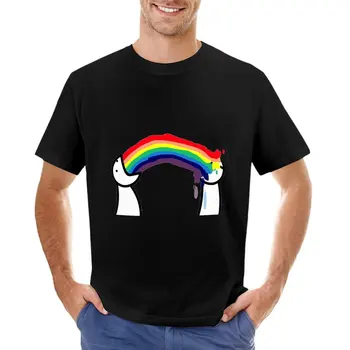 Новинки asdf movie rainbow! Футболка, летний топ, милая одежда, одежда из аниме, футболки с графическим рисунком, футболки для мужчин