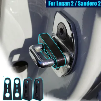 Шумоглушитель Буфер дверного замка для Renault Logan 2 / Sandero 2 2014-2022 Остановка дребезжания Звукоизоляционный Скрип Глушитель уплотнений