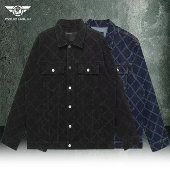 Мужская винтажная тактическая джинсовая куртка, носимая на открытом воздухе, куртка с несколькими карманами, Уличная сумка для пригородной охоты, повседневная грузовая одежда, мужская