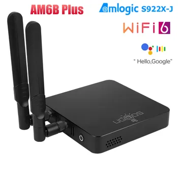 UGOOS AM6B Plus TV BOX Amlogic S922X-J Android 9,0 DDR4 4 ГБ ОПЕРАТИВНОЙ ПАМЯТИ 32 ГБ WiFi6 1000M Ethernet USB 3,0 BT5.0 OTT 4K H.265 HDR TVBOX