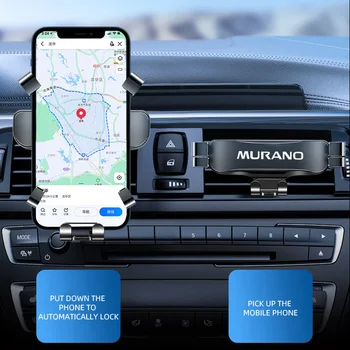 Автомобильный Держатель Мобильного Телефона Для Nissan MURANO Автомобильный Зажим Для Вентиляционного Отверстия Подставка Для Мобильного телефона Поддержка GPS Для iPhone 11 XS X XR 7 Samsung Huawei