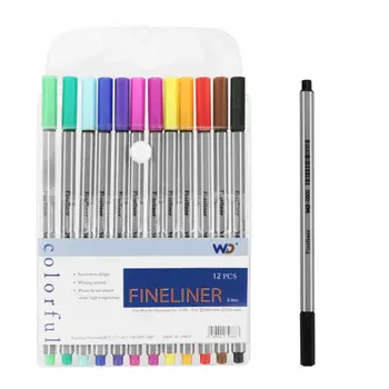 Комплект с 12 ручками Fine Line Тип наконечника 0.4