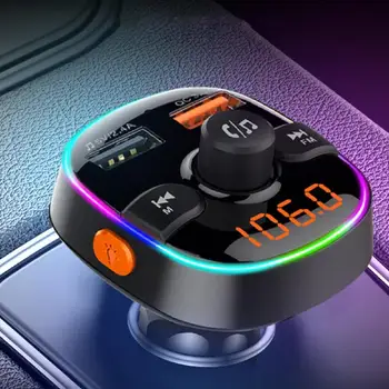 Автомобильный MP3-плеер, Hi-Fi стерео, Bluetooth-совместимый автомобильный FM-передатчик V5.0, USB-зарядное устройство для внедорожника