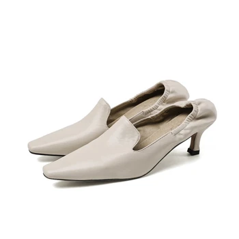 2020, Новый размер 34-48, роскошные женские итальянские туфли на каблуке 6 см, женские пикантные свадебные туфли с острым носком в тон с сумками 25-4